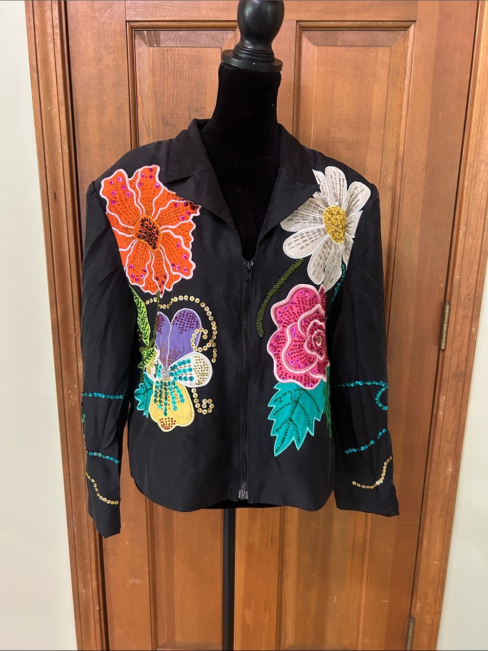 Russell Kemp Floral hand beaded Jacket  size 12